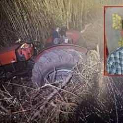 İlaçlamak için gittiği bahçe sonu oldu! Traktör altında kalarak can verdi