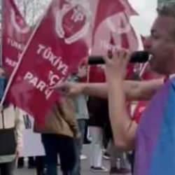 1 Mayıs kutlamalarına LGBT bayrağıyla katılan İrfan Değirmenci’ye tepki 