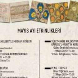 Türkiye Yazma Eserler Kurumu, Mayıs Ayı etkinlik takvimini duyurdu