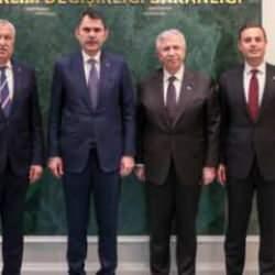 Mansur Yavaş, Zeydan Karalar ve Ahmet Akın'dan Bakan Kurum'a ziyaret! İlk açıklama geldi