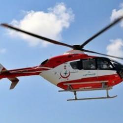 Trabzon'da helikopter ambulans yaylada kalp krizi geçiren hasta için havalandı