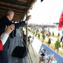 Başkan Erdoğan'ın Etnospor ziyaretinden ilgi çeken kareler
