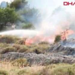 İzmir’de Foça ve Urla’da makilik yangınları kontrol altında