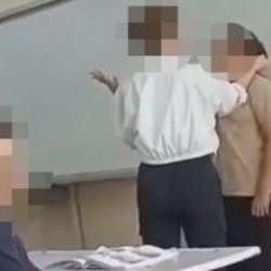 Okulda &ouml;ğretmen şiddeti kamerada! Tartışılan g&ouml;r&uuml;nt&uuml;ler i&ccedil;in m&uuml;fettiş g&ouml;revlendirildi
