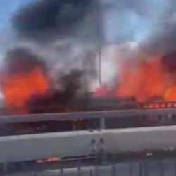 Kuzey Marmara Otoyolu'nda zincirleme kaza: Yangın çıktı!