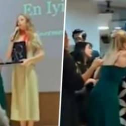 Ödül töreninde terör gerginliği! DHKP-C uzantılarını anan yönetmene spikerden tepki