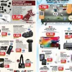 BİM'den motorculara özel ürünler! Kameralı motosiklet intercom, motosiklet sırt çantası...