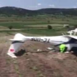 Bilecik'te eğitim u&ccedil;ağı kaza kırıma uğradı!