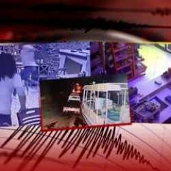 Muğla a&ccedil;ıklarındaki şiddetli deprem saniye saniye kameralara yansıdı