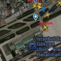 Sabiha G&ouml;k&ccedil;en pistinde tavşan paniği! Telsize b&ouml;yle yansıdı