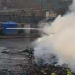 İzmir'de çöplük yangını! Panik anları