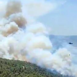 Manisa Kırıkağaç’ta alevler yeniden yükseldi