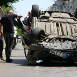 Mucize kurtuluş! Takla atarak 30 metre sürüklenen araçtan sapasağlam çıktı