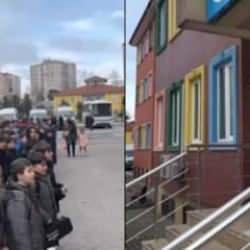 Eser sahibi ile öğrencilerden duygu dolu anlar! Hep birlikte söylediler