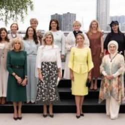 Emine Erdoğan, lider eşleriyle bir araya geldi