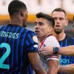 Inter - River Plate maçında ortalık karıştı! Maç bitti ve Dumfries'e sahayı dar ettiler 