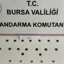 100 bin dolara satmayı planladığı 22 sikke ile yakalandı