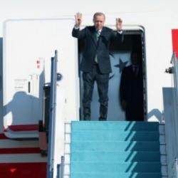 Cumhurbaşkanı Erdoğan, Azerbaycan'a gitti