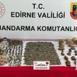 Edirne'de 4 bin 564 par&ccedil;a tarihi eser ele ge&ccedil;irildi