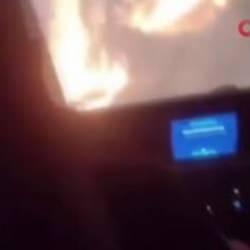 Hatay'da korku dolu anlar! Yangın savaşçıları alevler içinde kaldı