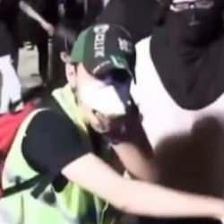 Saraçhane'de Müslümanlara 'idam' tehdidi yapan yüzü maskeli şahıs gözaltına alındı!