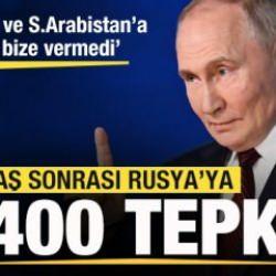 Savaş sonrası Rusya'ya S-400 tepkisi: Türkiye Suudi Arabistan'a verdi bize vermedi