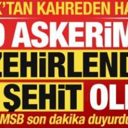 Son dakika: Irak'tan kahreden haber! MSB duyurdu: 19 askerimiz zehirlendi, 5'i şehit oldu