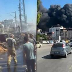 İzmir'de iki aydır toplanmayan çöp dağları alev alev yandı