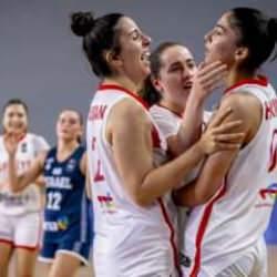 18 Yaş Altı Kız Milli Basketbol Takımı, İsrail'i 66-57 mağlup etti