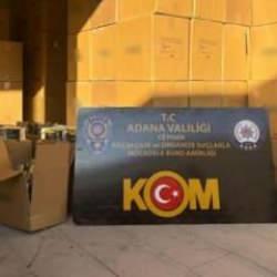 Adana'da 11 milyon 730 bin kaçak makaron ele geçirildi: 5 gözaltı