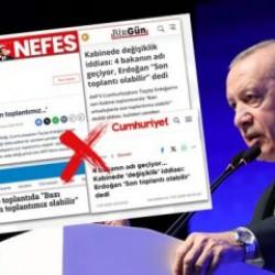 DMM'den açıklama: Başkan Erdoğan “Bazı arkadaşlarla son toplantımız olabilir” demedi! 
