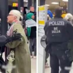 Berlin'de Filistin destekçilerine polis şiddeti: O anlar kameralara yansıdı!