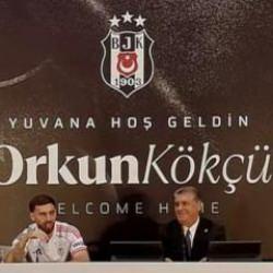 Beşiktaş Orkun Kökçü için imza töreni düzenledi! 'Dünyanın en mutlu insanıyım'