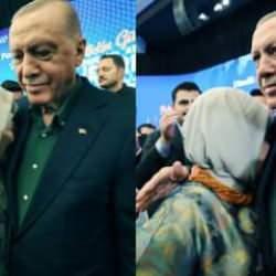 Emine Erdoğan, Cumhurbaşkanı Erdoğan’ın konuşması sırasında duygulandı