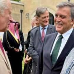 Abdullah Gül İngiltere'de görüntülendi! Kral Charles ile sohbeti damga vurdu