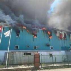 Bolu'da fabrika yangını! Çok sayıda ekip sevk edildi