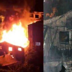 Buzdolabı patladı, 4 gecekondu kül oldu