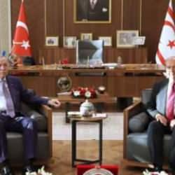 Cumhurbaşkanı Erdoğan, KKTC Cumhurbaşkanı Tatar ile görüştü