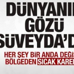 Dünyanın gözü Süveyda'da! Bölgeden sıcak kareler