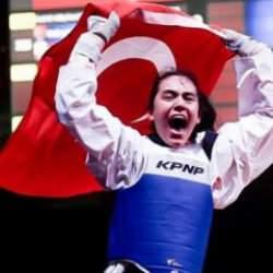 Milli sporcudan altın madalya