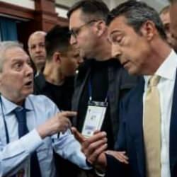 Ali Koç Aziz Yıldırım'la burun buruna geldi: Kongreye ara verildi