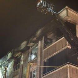 Gaziosmanpaşa'da 6 katlı binada yangın