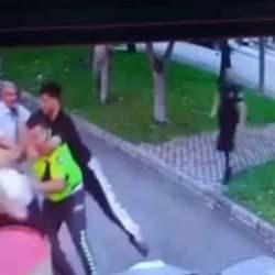 Şehir eşkıyaları uygulama yapan trafik polislerine saldırdı!