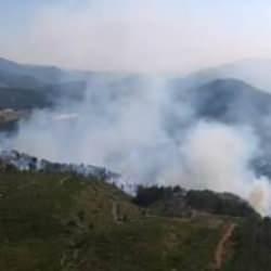 Tunceli'de çıkan örtü yangını söndürüldü