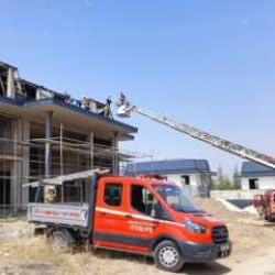Ankara'da villalar bölgesinde korkutan yangın!
