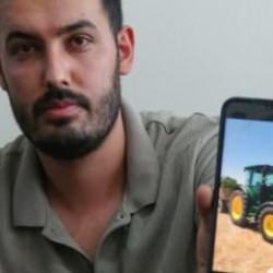 Çalınan traktörünü video kaydırırken buldu! 2,5 milyon TL değerinde