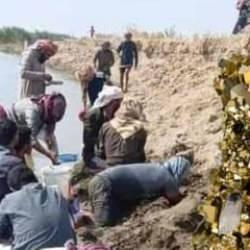 Fırat Nehri kenarında altın izdihamı! Sular çekilince ortaya çıktı