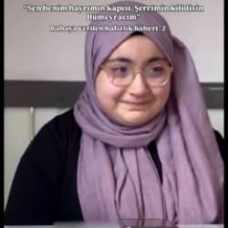 Genç kızdan babasına kalplere dokunan hafızlık müjdesi herkesi duygulandırdı