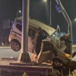 Kayseri'de bir garip kaza: Havada asılı kaldı! 7 yaralı