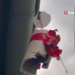 Kayseri&rsquo;de &ouml;ğrencilerin eğitim amacıyla attığı roket evin &ccedil;atısına d&uuml;şt&uuml;!